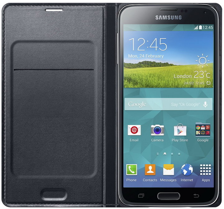 Samsung pouzdro EF-WG900B pro Galaxy S5 (SM-G900), černá_1376059745