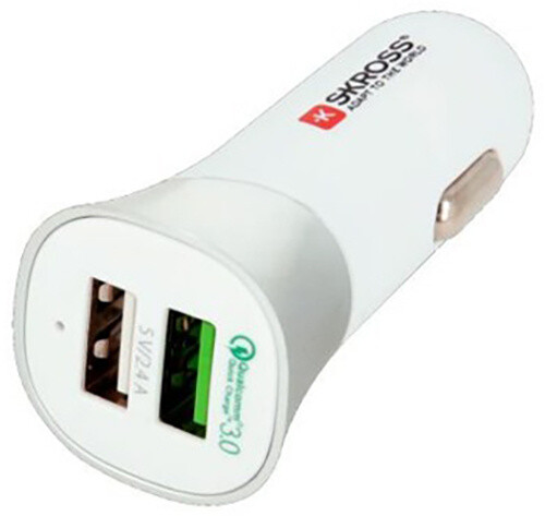 SKROSS Dual USB Car Quick Charger 3.0 nabíjecí autoadaptér, 5400mA max._1358138286