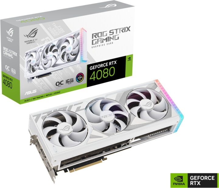 ASUS ROG Strix GeForce RTX 4080 White OC Edition, 16GB GDDR6X_1301597116