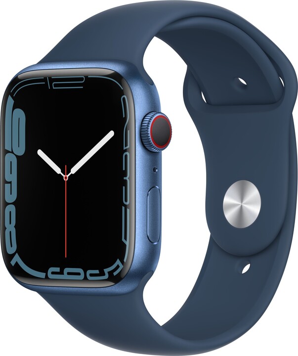 Apple Watch Series 7 Cellular, 45mm, Blue, Sport Band_2084830407