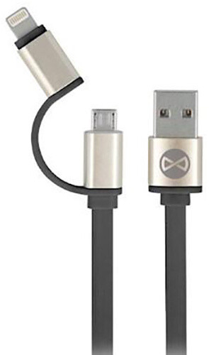 Forever datový kabel USB 2IN1 pro APPLE IPHONE 5, MICRO USB, černý (TFO-N)_1892403233