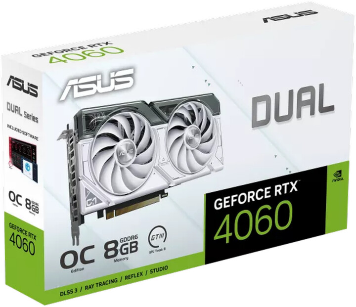 ASUS Dual GeForce RTX 4060 White OC Edition, 8GB GDDR6_1925645421