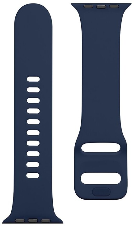 Tactical 795 silikonový řemínek pro Apple Watch 4/5/6/SE, 42/44mm, tmavě modrá_829501782
