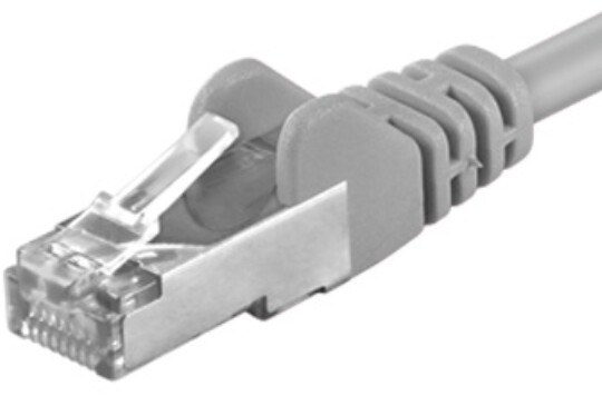 PremiumCord Patch kabel UTP RJ45-RJ45 CAT6, 0.1m, šedá_157844997