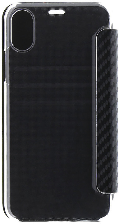 BMW Carbon pouzdro typu kniha Transparent/Black pro iPhone X_108434900