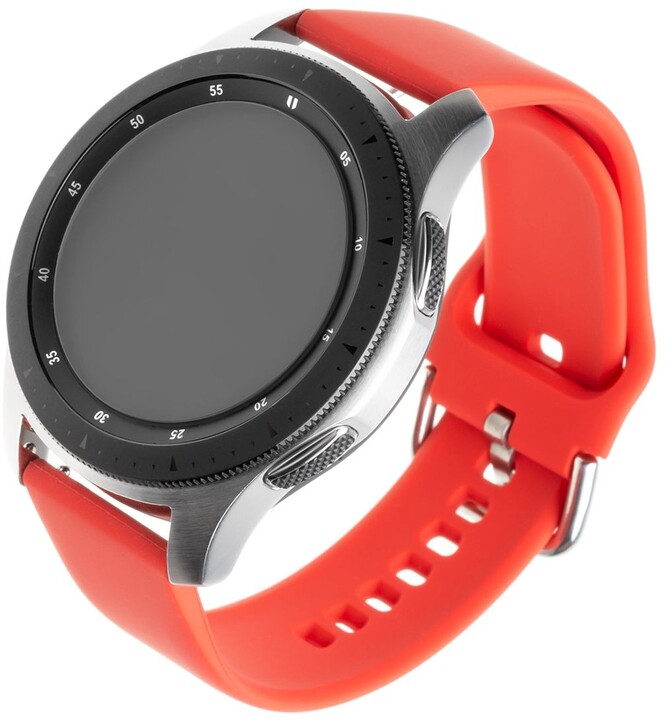 FIXED silikonový řemínek pro smartwatch, šířka 20mm, červená_23391686