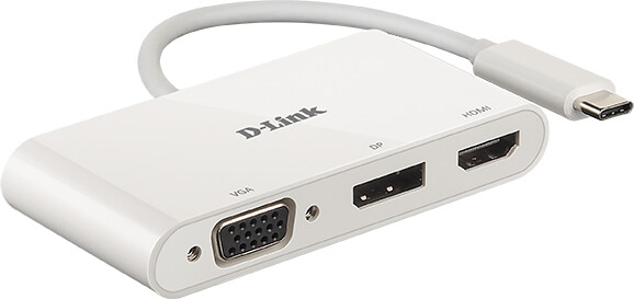 D-Link USB-C Hub 3v1, HDMI, VGA, DisplayPort_549567049