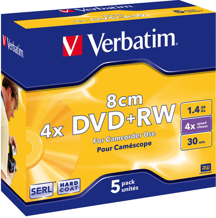 Verbatim DVD+RW 4x 8cm jewel 5ks_4411034