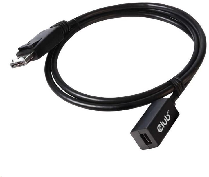 Club3D Kabel Mini DisplayPort 1.4 na DisplayPort 8K 60Hz DSC 1.2 HBR3 HDR Bidirectional (F/M), 1m_2030552680