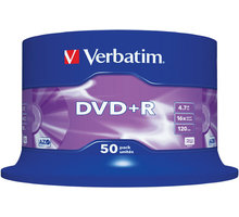 Verbatim DVD+R 16x 4,7GB spindl 50ks