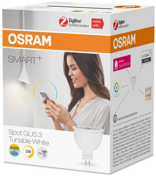 Osram Smart+ regulovatelná bílá LED žárovka 12V, GU5,3_112212677