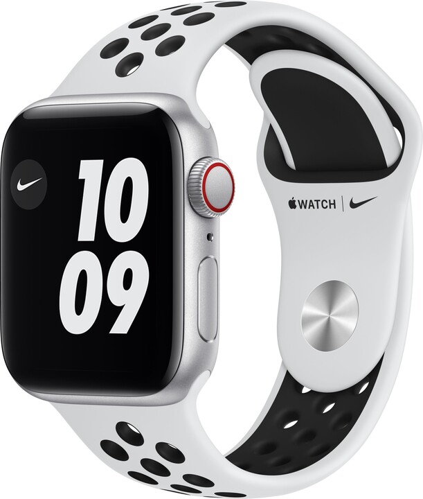 Apple Watch Nike SE Cellular, 40mm, Silver, Pure Platinum/Black Nike Sport Band_106448803
