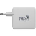 MAX MWC5300W síťová nabíječka s USB, USB/A + USB/C s funkcí QuickCharge 60W, bílá