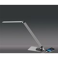 Solight LED stolní lampička stmívatelná, 11W, broušený hliník, stříbrná_1424821280