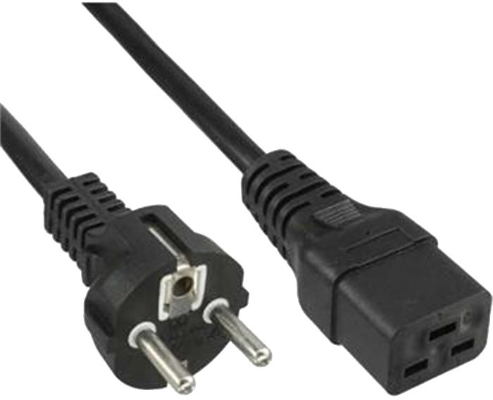 PremiumCord Kabel síťový k počítači 230V 16A 3m IEC 320 C19 konektor