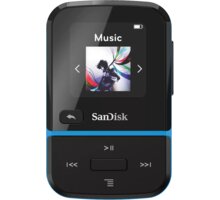 SanDisk Clip Sport Go, 32GB, modrá SDMX30-032G-E46B