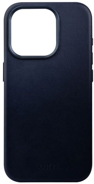 FIXED kožený zadní kryt MagLeather s podporou Magsafe pro Apple iPhone 15 Pro, modrá_1017486737