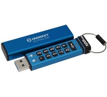 Kingston IronKey Keypad 200, 128GB, modrá IKKP200/128GB