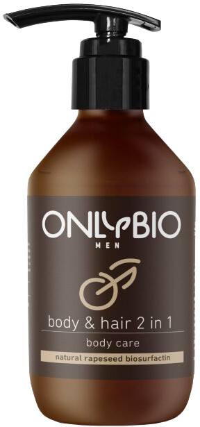 Šampon OnlyBio, pro muže, vlasy a tělo, pečující, 250 ml_1859815188