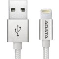 ADATA Sync &amp; Charge Lightning kabel - USB A 2.0, 100cm, hliníková, stříbrná_1834209254