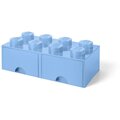 Úložný box LEGO, 2 šuplíky, velký (8), světle modrá_272264472