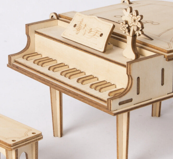 Stavebnice RoboTime - Velké piano, dřevěná_1675617030