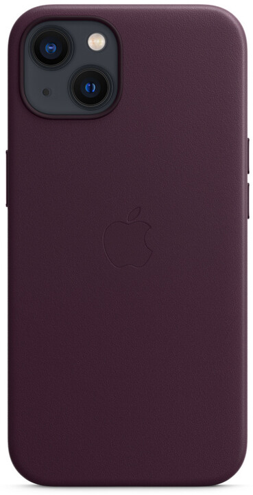 Apple kožený kryt s MagSafe pro iPhone 13, tmavě višňová_1317482310