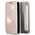 Guess Studs and Sparkle Book Pouzdro Rose Gold pro iPhone X