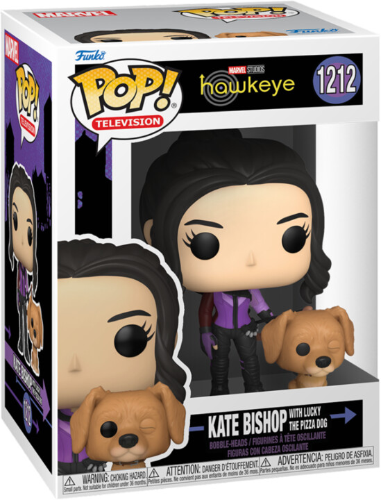Figurka Funko POP! Marvel: Hawkeye - Kate Bishop with Lucky the Pizza Dog_1438776177
