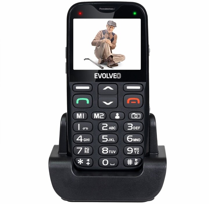 Evolveo EasyPhone XG s nabíjecím stojánkem, Black_1726214500