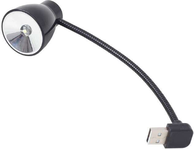 Gembird USB lampička k notebooku, flexibilní, černá_1594291549