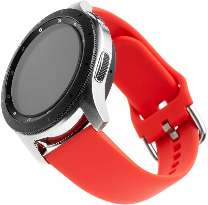 FIXED silikonový řemínek pro smartwatch, šířka 22mm, červená_1429164147