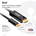 Club3D aktivní kabel HDMI na USB-C, 4K60Hz, 1.8m, M/M_306303625