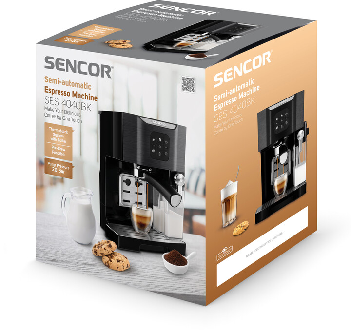 Sencor SES 4040BK poloautomatický kávovar Espresso_2107542483