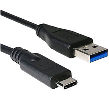 C-TECH kabel USB 3.0 AM na Type-C kabel (AM/CM), 1m, černá CB-USB3C-10B