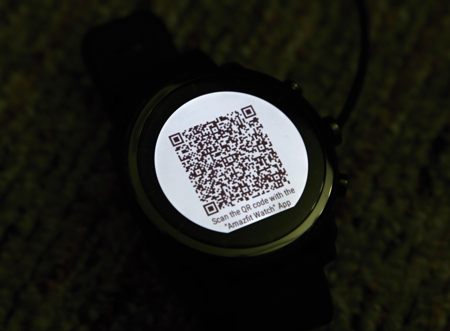 Qr code best sale amazfit stratos 2