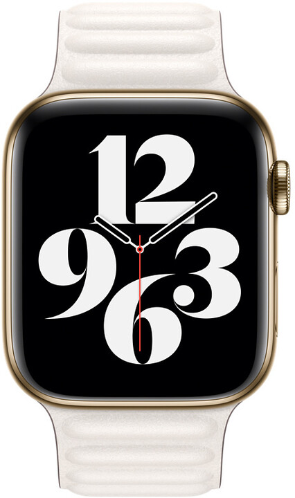 Apple řemínek pro Watch Series, kožený, 44mm, bílá, L_1148687522
