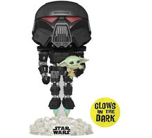 Figurka Funko POP! Star Wars: The Mandalorian - Dark Trooper with Grogu Glow in the Dark_1167810885