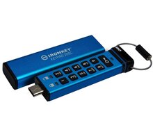 Kingston IronKey Keypad 200C, 32GB, modrá_1083481530