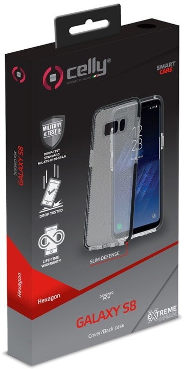 CELLY Hexagon Zadní kryt pro Samsung Galaxy S8, černý_1475845493
