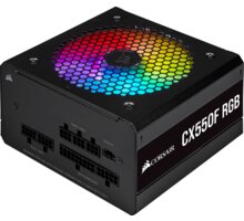 Corsair CX550F RGB - 550W, černá_1230797389