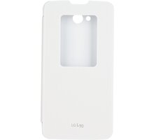LG flipové pouzdro QuickWindow CCF-380 pro LG L90, bílá_1216555777