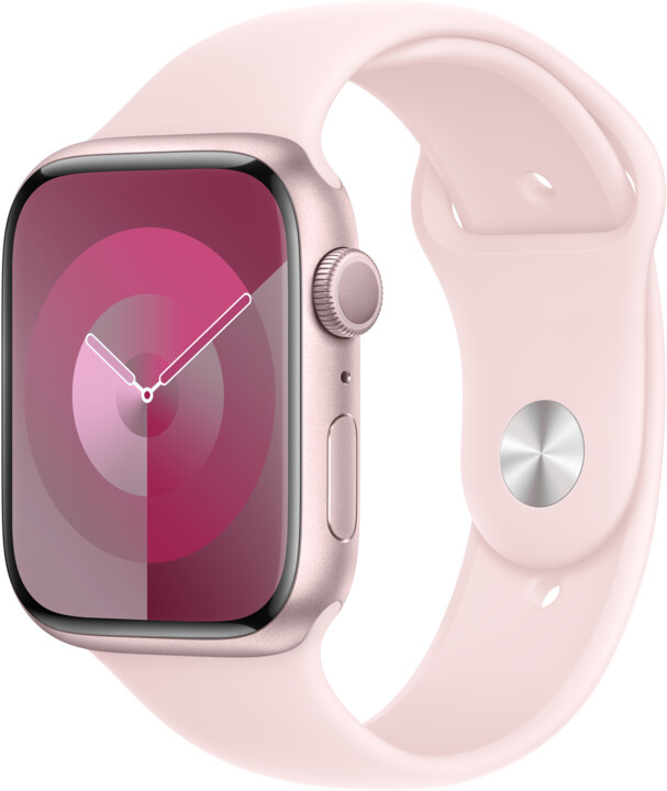 Apple Watch Series 9, 45mm, Pink, Light Pink Sport Band - M/L_1346720884