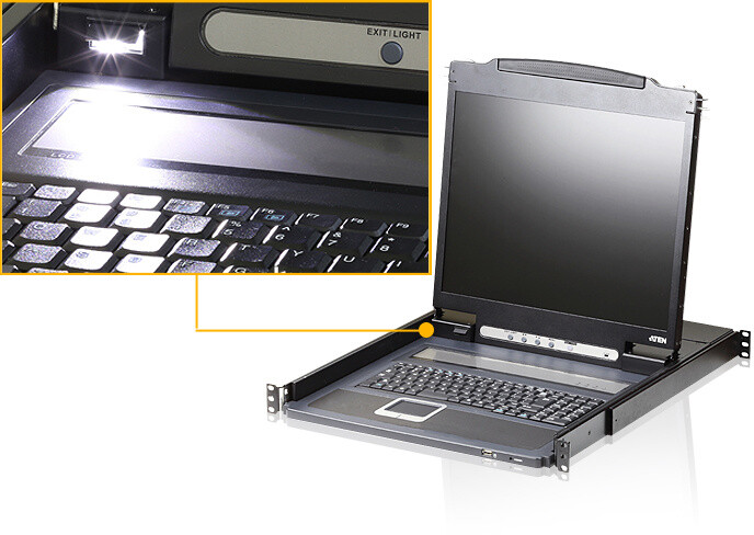 ATEN konzole CL3000N - USB, PS/2, VGA, 19&quot; LCD, UK klávesnice_1628348922