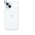 EPICO hliníkové tvrzené sklo na čočky fotoaparátu pro Apple iPhone 15 / 15 Plus, modrá_722212791