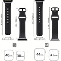 MAX náhradní řemínek MAS07 pro Apple Watch, 38/40mm, černá_1520790500