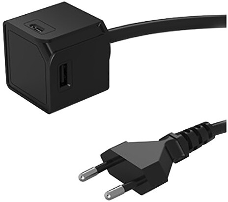 PowerCube rozbočovač USBcube Extended 2xUSB, 2xUSB-C, 1.5m, černá_316898412