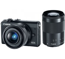 Canon EOS M100 + EF-M 15-45mm IS STM + EF-M 55-200mm IS STM, černá_1462598502