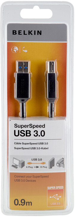 Belkin USB 3.0 kabel A-B, 0.9 m_1864691107