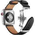 MAX kožený řemínek pro Apple Watch 4/5, 40mm, černá_1903640990